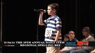 The Daily Items 29th Annual Regional Spelling Bee  March 14 2014 [upl. by Now]