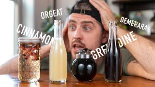 4 EASY to Make Cocktail Syrups  grenadine amp orgeat [upl. by Theurich]