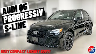 2023 AUDI Q5 PROGRESSIV SLINE  InDepth Review  Best Compact Luxury SUV [upl. by Umeko]