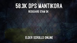 583k DPS Mantikora  Stam DK  vet Sanctum Ophidia [upl. by Quill893]