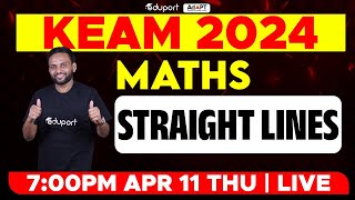 KEAM 2024  Maths  Straight Lines  Eduport KEAM [upl. by Tamsky159]