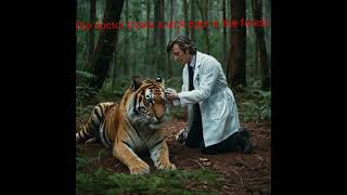 The tiger was sick and was treated by a doctor until he recovered [upl. by Diley]