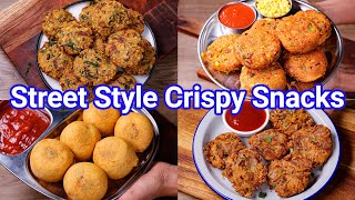 Street Style Crispy Snacks  2 In 1 Snacks Recipes  Chatpata Street Style Nasta Recipes [upl. by Anole]