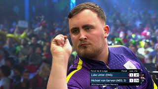 LUKE LITTLERS FIRST TV TITLE Littler v Van Gerwen  2024 Bahrain Darts Masters FULL FINAL [upl. by Neret]