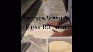 Tecnica di stesura Pinsa Romana [upl. by Aleek]