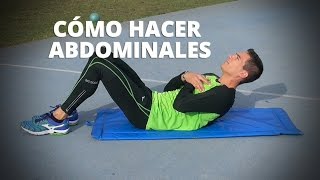 Cómo hacer abdominales de la manera correcta [upl. by Eidna]