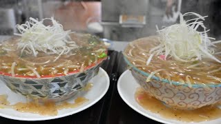 山形ラーメン）男心揺さぶる満腹豪快もやあん！大人気の肉そば処伍らい光に密着！japanese food ramen in yamagata [upl. by Ernie122]