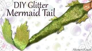 DIY Shimmery Mermaid Tail  Poseable Doll Tutorial [upl. by Adaha]