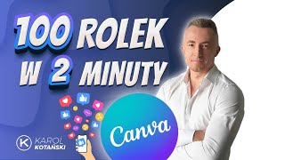 Tworzenie 100 rolek na media społecznościowe w 2 minuty [upl. by Bilac]