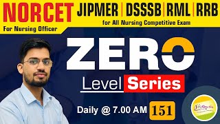 NORCET All Nursing Competitive Exam mcq zero Level Series 151 JINC [upl. by Ayram]