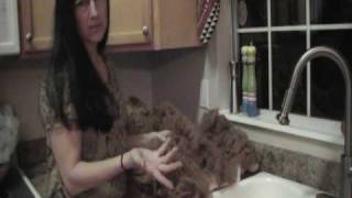 HOW TO WASH ALPACA FLEECEFIBER PART ONE [upl. by Hadwin]