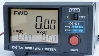 Digital SWR amp Watt Meter KPO DG503 [upl. by Scarlet]