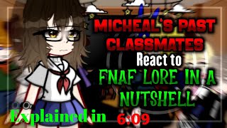 Micheals Past Classmates React to FNAF Lore in a nutshell  Part 1  Its DK afton [upl. by Klute]