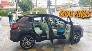 Capas Pinças Freio Cinza Jeep Compass Limited 2023 0km [upl. by Wilhelmina656]