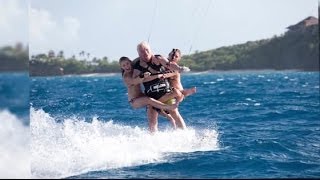 Richard Branson Breaks Guinness World Kite Surfing Record  Splash News TV  Splash News TV [upl. by Herzel354]