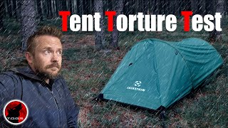 Torrential Rain Challenge  Evaluating a Stealth Camping Tents Waterproofness  Winterial Bivy Tent [upl. by Cid]