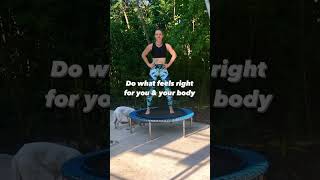 How do you start rebounding rebounding trampoline beginners trampolineworkout lowimpact [upl. by Eicyac]