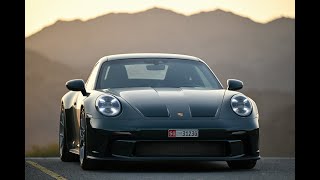 Porsche 992 GT3 Touring in Racing Green Metallic PTS Color exhaust sound [upl. by Iatnohs454]