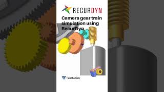 Camera gear train simulation using RecurDyn [upl. by Nosimaj]