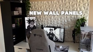 Adding my new 3D wall panels to my setup [upl. by Fries546]