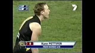 Kayne Pettifers first 90 seconds of AFL footy Round 12 2001 Pretty spesh [upl. by Nwahsit]