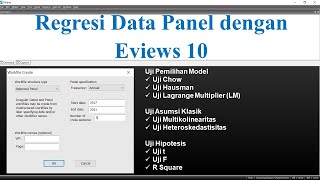 Regresi Data Panel dengan Eviews 10  Lengkap dengan Penjelasannya [upl. by Heydon]