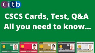 CSCS card test  CSCS card types  how to book CSCS Test  CiTB health and safety test  CSCS test [upl. by Nareik]