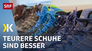 Wanderschuhe im Test Günstige Produkte schneiden nicht gut ab  2017  Kassensturz  SRF [upl. by Byrle]