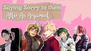 Saying Sorry to them After the Argument [upl. by Ahcatan]