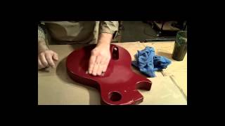 Guitar Finishing Video  Wet Sanding a Guitar [upl. by Alleon730]