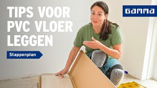 PVC vloeren zelf een PVC vloer leggen  GAMMA [upl. by Hsoj]