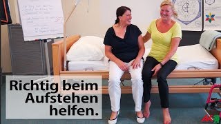 Jemandem richtig beim Aufstehen helfen [upl. by Yenar]