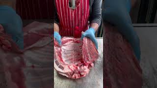 Rack lamb 🐑 Sliced lamb food shorts [upl. by Tiff]