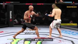 Lawler vs Macdonald Knockout UFC [upl. by Rayle]