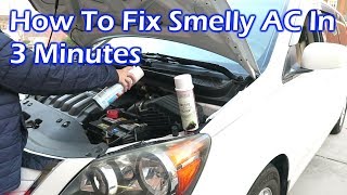 How to Fix Smelly AC in Your Car Like the Pro in 3 Minutes [upl. by Golden]