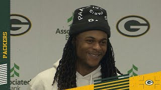 Davante Adams says ValdesScantling’s size and speed can make you pay [upl. by Soisatsana]