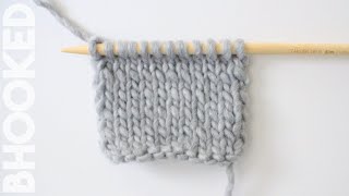 How to Knit the Stockinette Stitch [upl. by Naujid982]