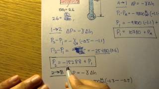 Static Pressure Example 3 Part 2 Fluid Mechanics 12 [upl. by Nebe]