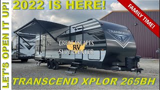 OPENING THE 2022 GRAND DESIGN TRANSCEND XPLOR 265BH [upl. by Harias336]