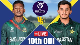 BANU19 vs PAK U19 LIVE Score  LIVE CRICKET MATCH TODAY  Bangladesh U19 vs Pakistan U19 LIVE [upl. by Nylazor]