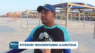 KITESURF MOVIMENTANDO AJURUTEUA COM COMPETIÇÃO [upl. by Enoyrt45]