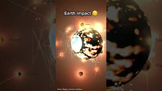 Earth Theia Impact 😔 earth mars space shorts [upl. by Karb]