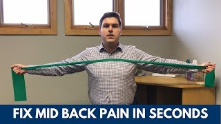 How to Relieve Mid Back Pain in Seconds [upl. by Hunt]