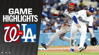 Nationals vs Dodgers Game Highlights 41524  MLB Highlights [upl. by Esela]