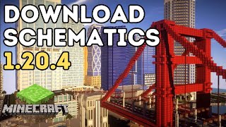 How To Download amp Install Schematics In Minecraft 1204 [upl. by Hein]