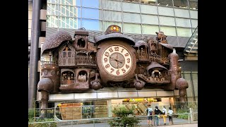 The Ghibli Giant Watch at Shiodome Tokyo [upl. by Acinimod916]