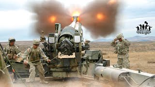 US Rok Marines Firing Heavy Artillery M777 howitzer [upl. by Burris975]