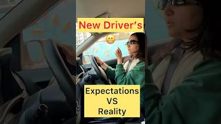 Expectations VS Reality Of New Drivers 🙈 car cars driving drive automobile cardriving viral [upl. by Kusin]