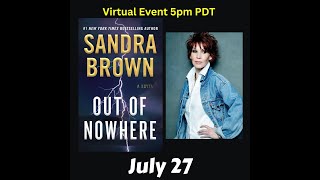 Sandra Brown discusses Out of Nowhere [upl. by Maude]