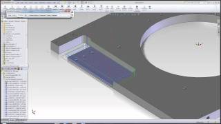 Machining a Plate with Camworks [upl. by Tertias]